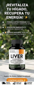 LIVER CLEANSE & DETOX "Alivio de Pesadez" y "Energia"